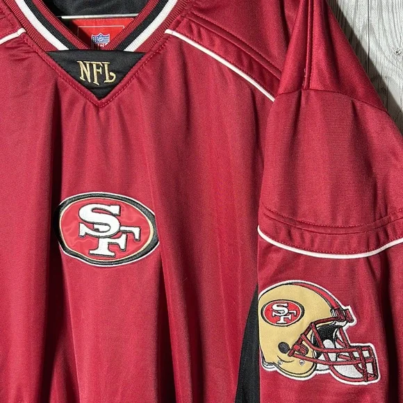 NFL San Francisco 49Ers embroidered logo pullover jacket size XXL
